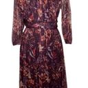 Candalite New!  Maroon Floral Mesh Sleeve Dress Photo 0