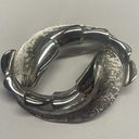 Monet Signed  Costume Jewelry Brooch Pin Silver Tone Swirl Photo 1