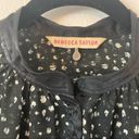 Rebecca Taylor  Sleeveless Chiffon Mock Neck Dalmatian Blouse 0 Photo 2