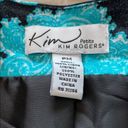 kim rogers  TURQUOISE/BLACK RUFFLE PM BLAZER Photo 4