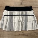 Lululemon  Run: Pace Setter Skirt Groovy Stripe Nimbus / Black Size 6 rare Photo 6