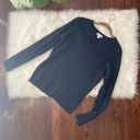 st. john's bay Vintage Navy Cable Knit Sweater V Neck NWT Y2K Photo 5