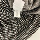 Lou & grey  Ann Taylor Loft Houndstooth Mock Neck Top Sweater Black/Brown Medium Photo 8