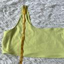 Good American  Women’s Scuba Hot Shoulder bikini top in key lime001 size 7 Photo 4