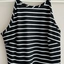 Soprano Black and White Striped Fit & Flare Dress, Halter Dress, Size XS Photo 4