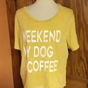 Grayson Threads 3 for 20 $ bundle Weekend, my dog, n coffee slouchy graphic t shirt Photo 4