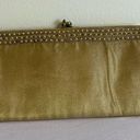 Vintage 90s Framed Gold Clutch Bag Kiss Clasp Closure Chain Shoulder Strap Beade Photo 11