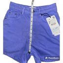 ZARA  Purple High Waisted Jean Shorts, Size 0 Photo 5