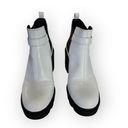 mix no. 6  Videl Shiny White Chunky Heel Chelsea Boots 9 Photo 4