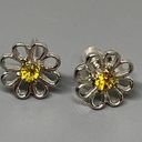 Daisy Cubic Zirconia  Stud Earring Photo 0