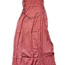 Savannah Morrow  Lana Midi Dress in Scarlet Red NWT XL Silk Bamboo Halter Photo 6