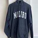 Brandy Melville Malibu Varsity Hoodie in Black Photo 1