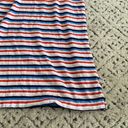 Old Navy  Women’s Red, White, and Blue Horizontal Striped Short Sleeve T Shirt Photo 4