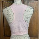 Kimberly  Silver Shimmery Light Pink Bra and Leggings Yoga Set Size Medium Photo 2