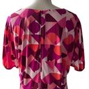 Donna Morgan NWT Nordstrom  Pink Geometric Print Dress Short Sleeve Size 18 Photo 3