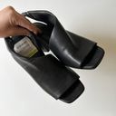 Twisted Sigerson Morrison Lenny  Slingback Leather Sandals Black Women's 8.5 Photo 5