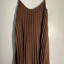 See You Monday  pleated brown dress Photo 0