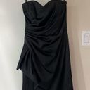 White House | Black Market  Black Strapless Cocktail Dress- Size 2 Photo 3