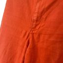 Madewell  Slim Emmett Wide Leg Crop Pants Orange High Rise Stretch Womens Size 26 Photo 11