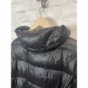 BCBGMAXAZRIA  Black Down & Feather Puffer 3/4 Jacket Photo 8