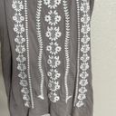 Garnet Hill  Gray  Embroidered blouse XS Photo 1