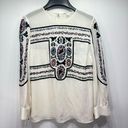 Veronica Beard  Pipes & Shaw LLC 100% Silk Embroidered Long Sleeve Blouse Size 6 Photo 0