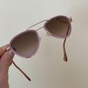 Moncler NEW  Triangular Rose Rimmed Sunglasses Photo 4