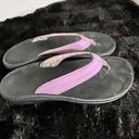 Olukai  Ohana Mauve/Black Flip Flop Comfort Sandal Women's size 8 Photo 0