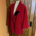 Vintage 90s red fleece cape Size L Photo 7