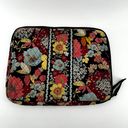 Vera Bradley  Floral 14" Laptop Case Quilted Padded Zip Happy Snails 2011 Retired Photo 3