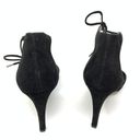 Paul Green  Sandals Women's UK 7.5 US Size 10 Black Suede Ankle Tie Heels Photo 3