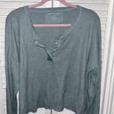 American Eagle Quarter Button Long Sleeve Photo 0