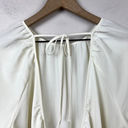 Hill House  Simone Maxi Dress Size Medium Coconut Milk Ivory Open Low Back Crepe Photo 10