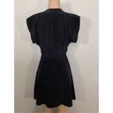 Equipment New.  black silk fit and flair dress. Small. Retails $398 Photo 4