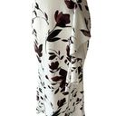 Sweet Storm  White Brown Floral Ruffle Prom Formal Gown Size Large NEW Photo 3