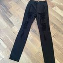 Aphrodite Black Distressed Jeans Size 13 Photo 7