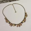 Cookie Lee Signed  Costume Necklace Bead Beaded / Gold Tone Adjustable Length Photo 5