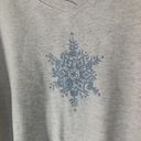 Northern Reflections Vintage  Snowflake Crewneck Sweatshirt M - Granny Oversized Photo 5