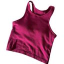 Lululemon  Ebb to Street Women Size 4 Cropped Racerback Tank Top Padded Racerback Photo 0