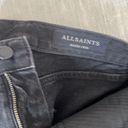 ALLSAINTS NWOT  Mazzy Black Cropped Wide Leg Raw Hem Jeans Size 25 $249! Photo 4