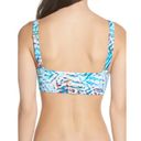 PilyQ Printed Tie Front Bikini Top Photo 2