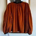 Treasure & Bond Velvet Trim Blouse Plus Size New Photo 3