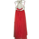 Harper + Lemon Junior's Two Piece White Sleeveless‎ Top Peach Tulle Skirt Size L Orange Photo 1