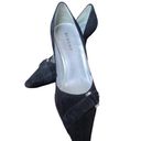 BCBG GIRL BLACK SUEDE POINTY TOE SLIP ON PUMP HEELS 9 Photo 2