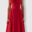 Red Corset Midi Photo 0