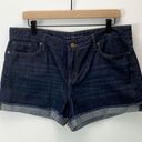 Calvin Klein Jeans  Dark Rinse Raw Cuffed Denim Shorts, Size 14 INV145 Photo 0