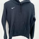 Nike  Hoodie Women LARGE Black Club Fleece Long Sleeve Hooded Pullover Photo 8