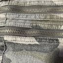 Umgee  Camo Army Green Moto Skinny Zipper Ankle Jeans Size M Photo 6