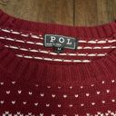 POL Christmas Sweater Reindeer & Snowflakes Photo 9