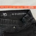 New Direction  14R Tie Bottom Black Pull On Skinny Jeans Photo 1